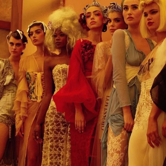 Rosamosario Black Marabou and Tulle Sheer Top Lingerie as Outerwear - Picture 9 of 9